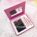 Lashes Factory Wholesale Natural Wispy Cluster Lashes Kit with Mirror
